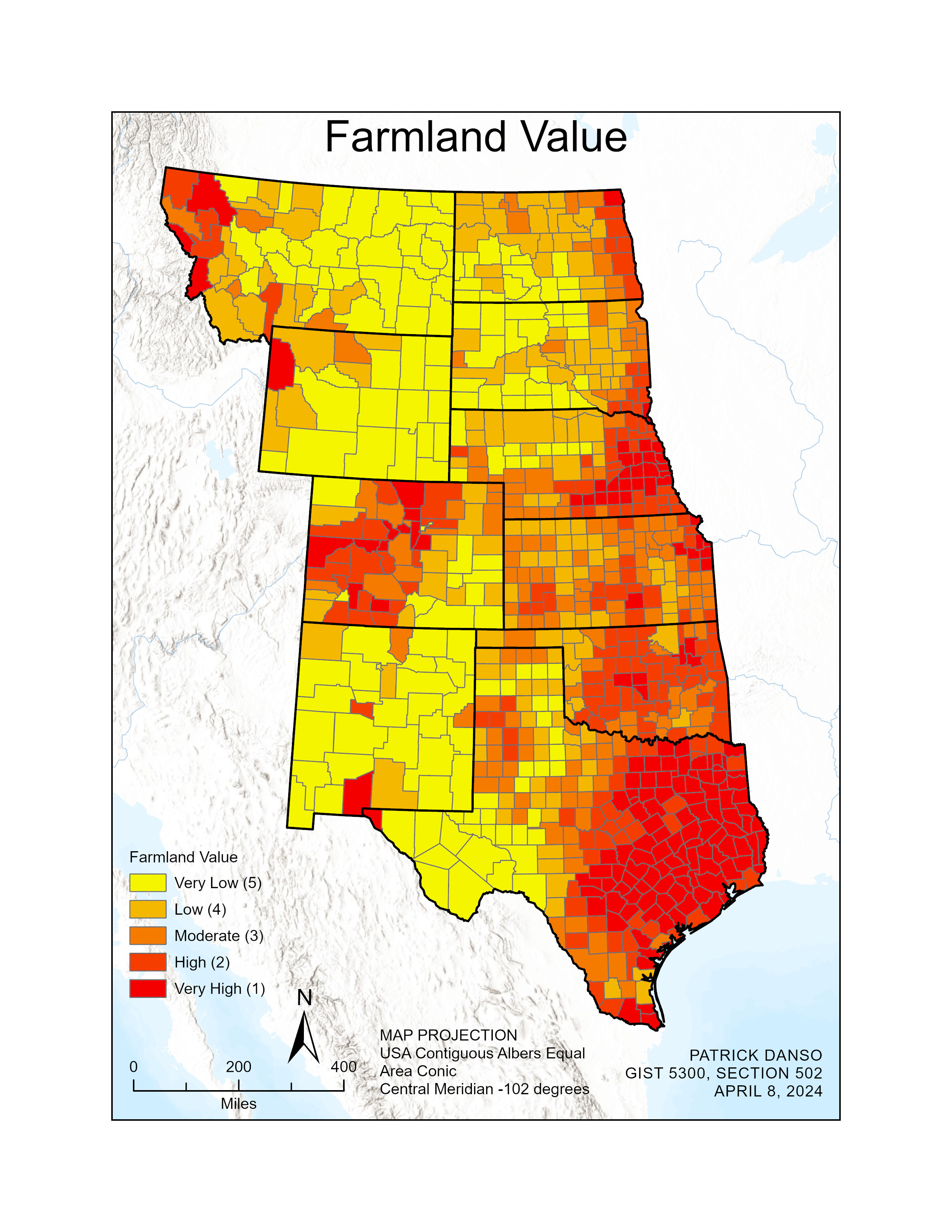 Map 4: Farmland Value