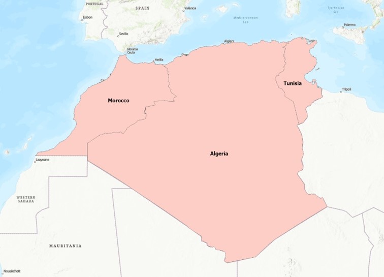 Map: The study area (map by author)