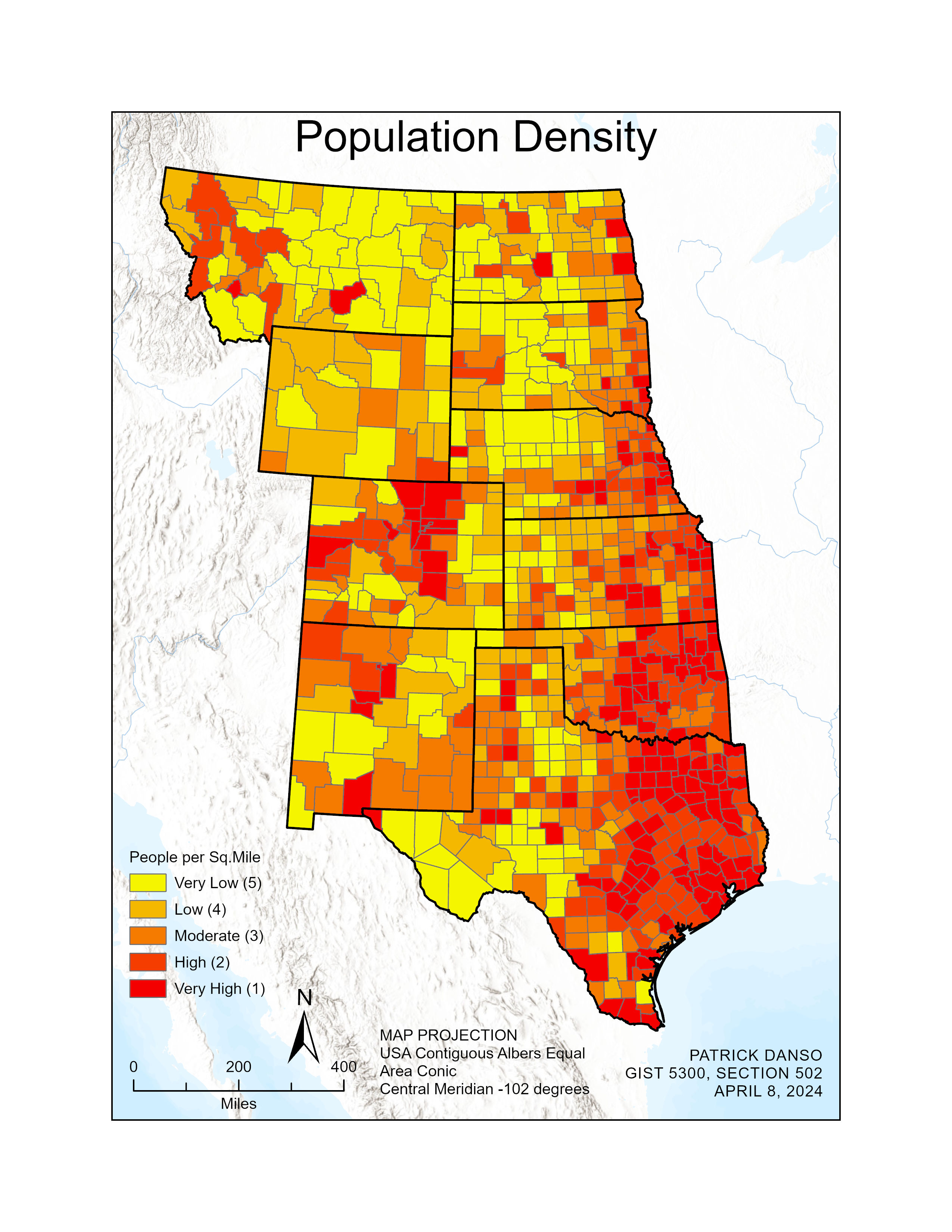 Map2: Population Density