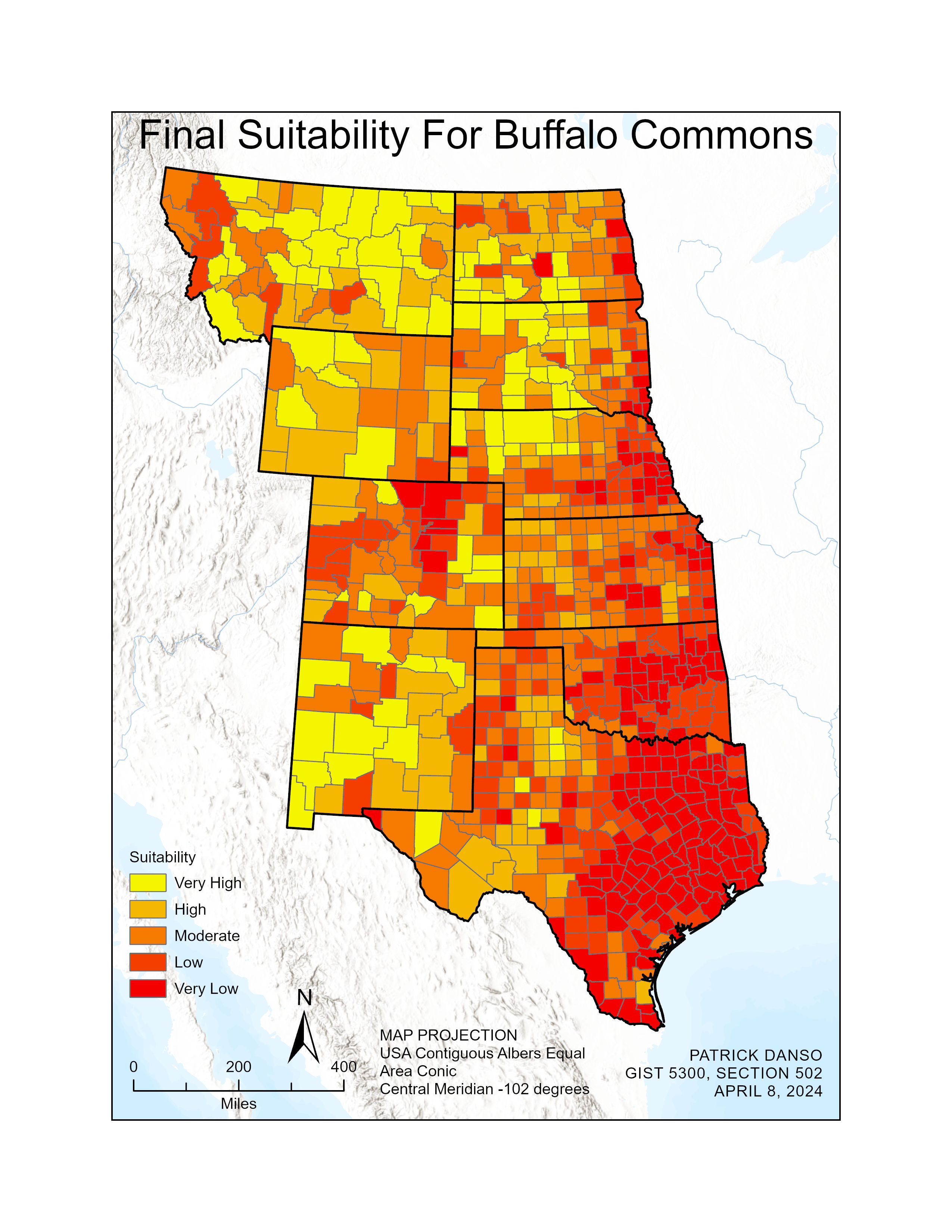 Map 7: Final Suitability Map